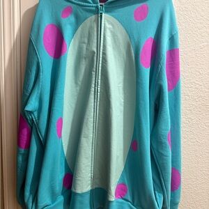 Blue and Pink Polka Dot Men's Jacket